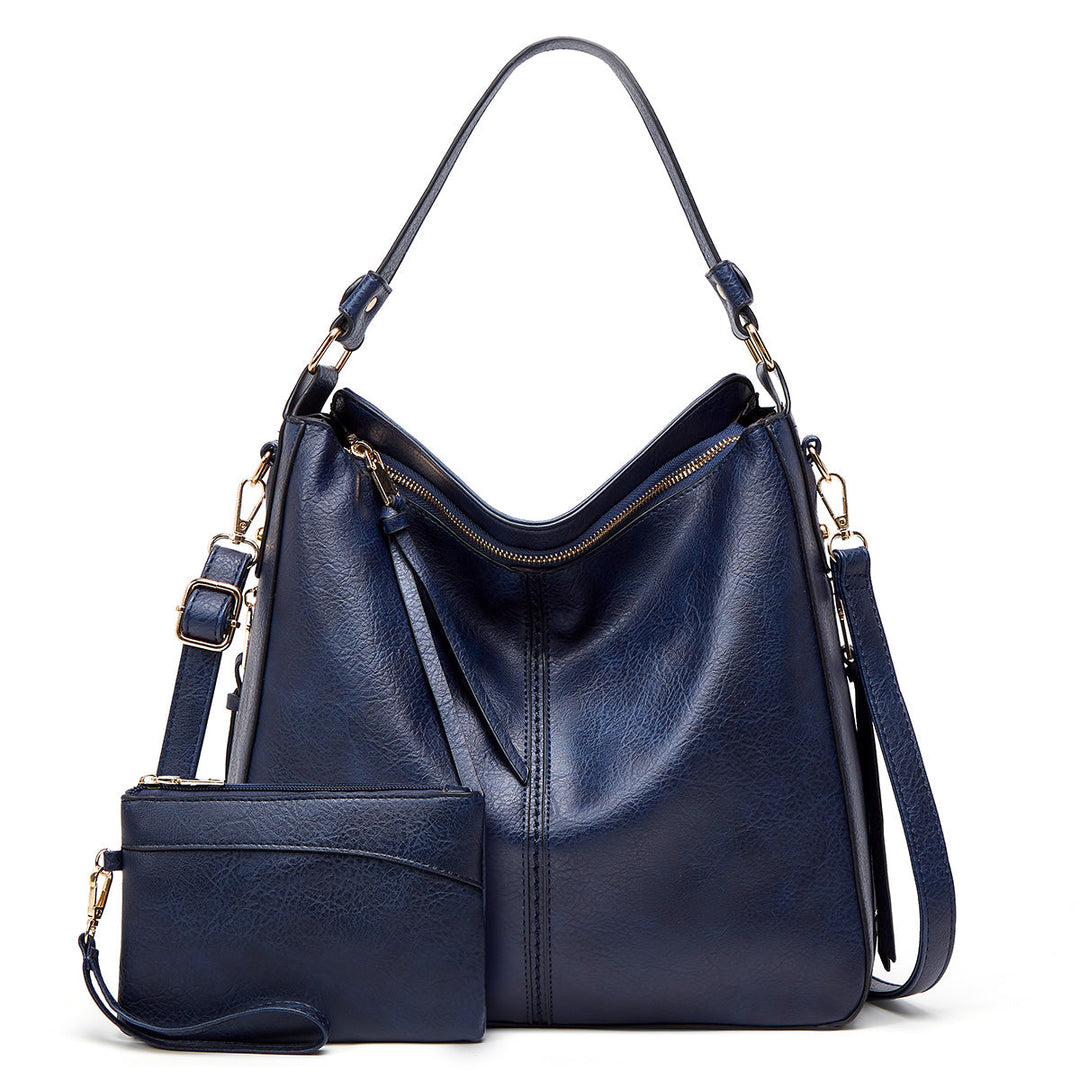 Bolso de Hombro de Piel de Lujo Antirrobo + Monedero de REGALO