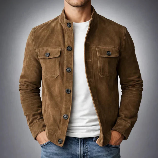 Lorenzo™ | Chaqueta de Ante Clásica