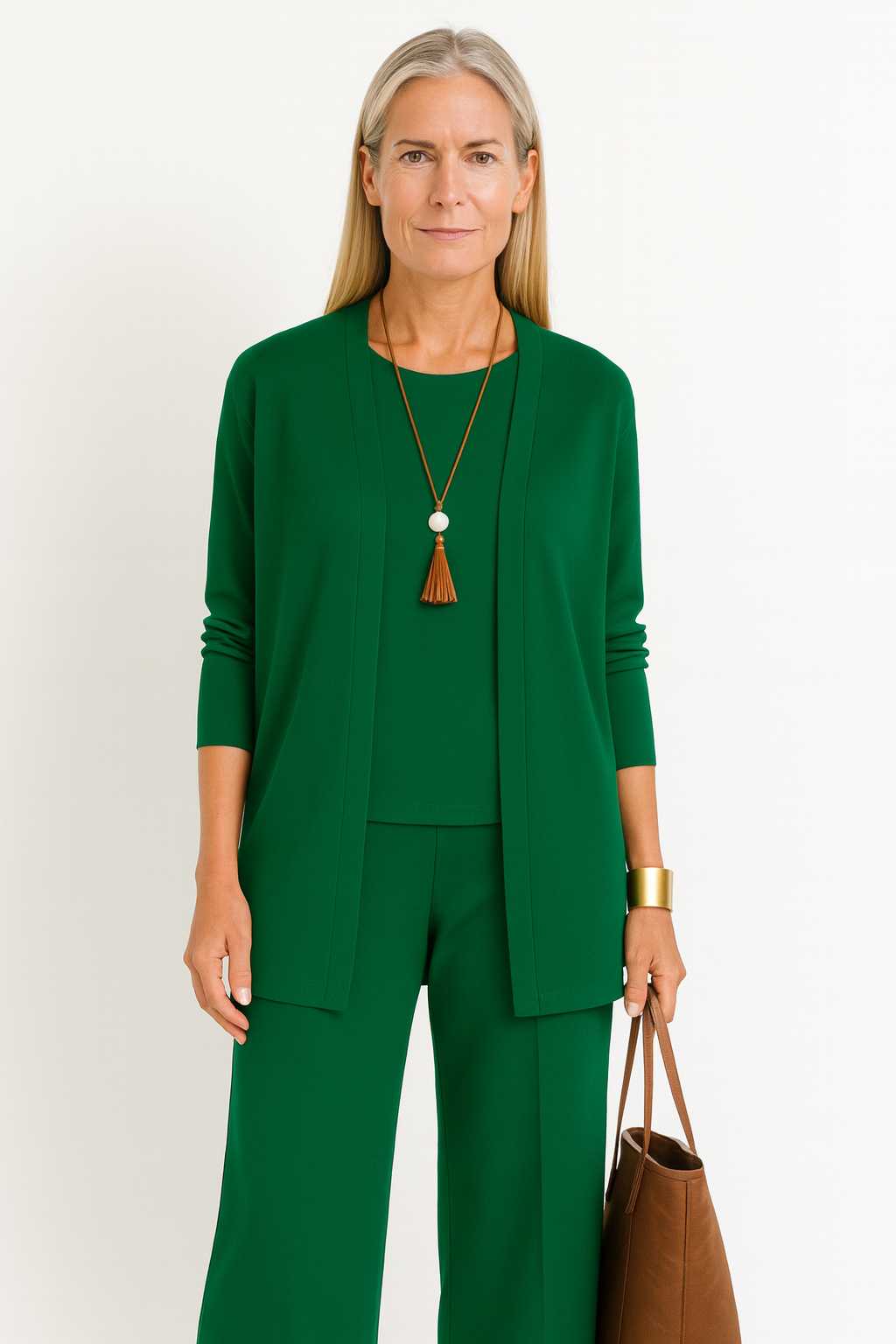 Conjunto Bianca de 2 peças + Cardigã de oferta 🎁