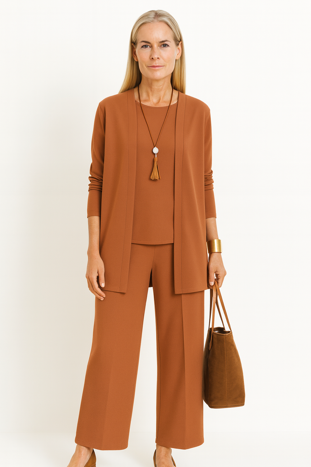 Conjunto Bianca de 2 peças + Cardigã de oferta 🎁