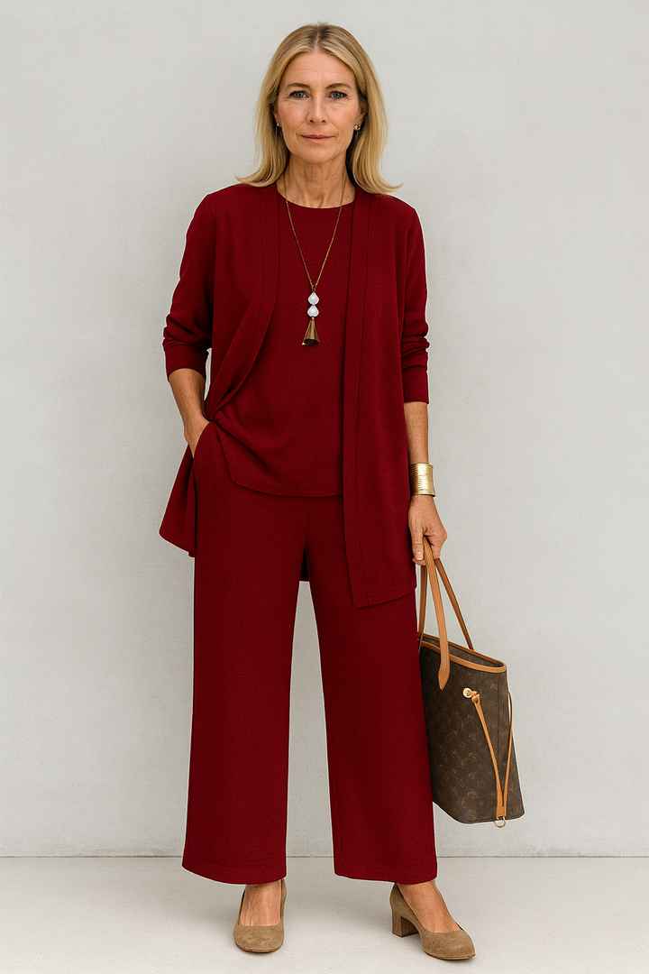 Conjunto Bianca de 2 peças + Cardigã de oferta 🎁