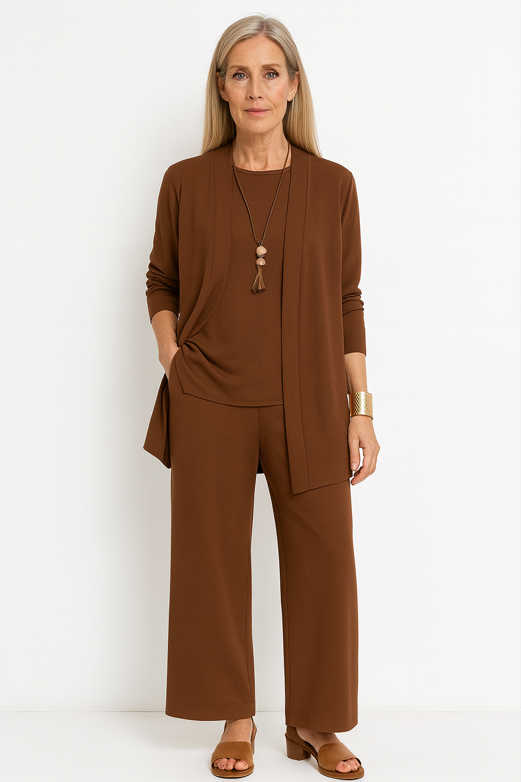 Conjunto Bianca de 2 peças + Cardigã de oferta 🎁