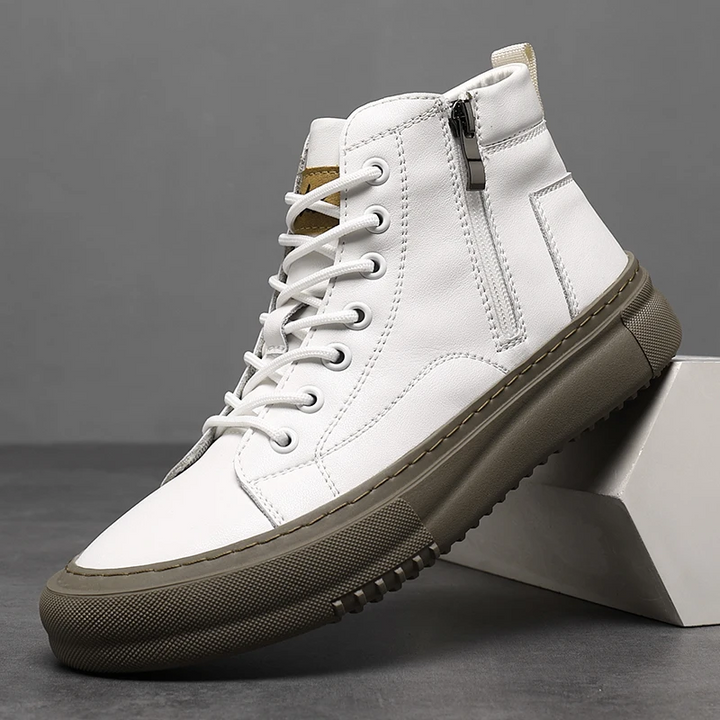 Miguel | Zapatillas altas de cuero sintético
