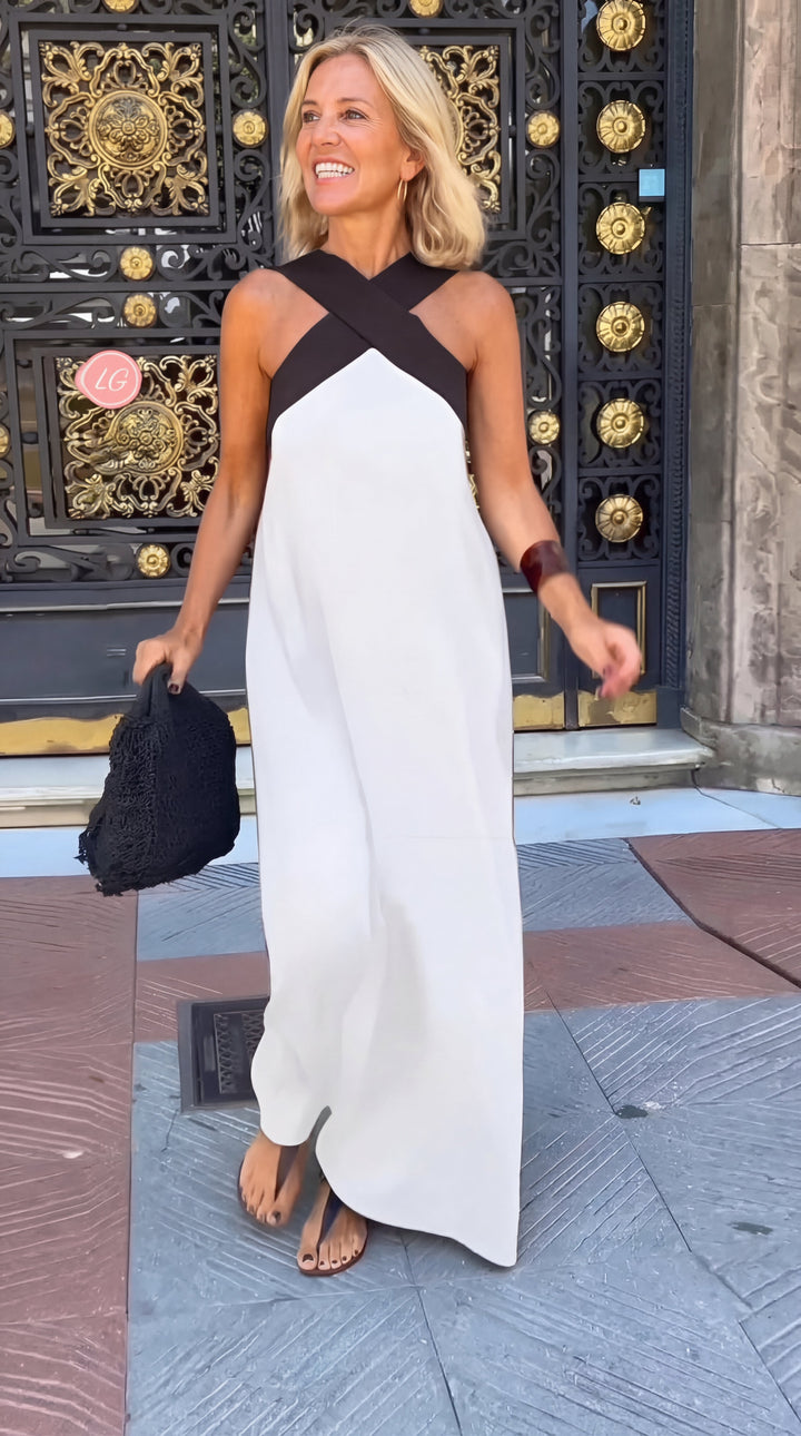 Delphine | Vestito con taglio incrociato + Sandali in omaggio