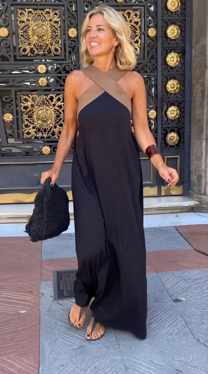 Delphine | Vestito con taglio incrociato + Sandali in omaggio