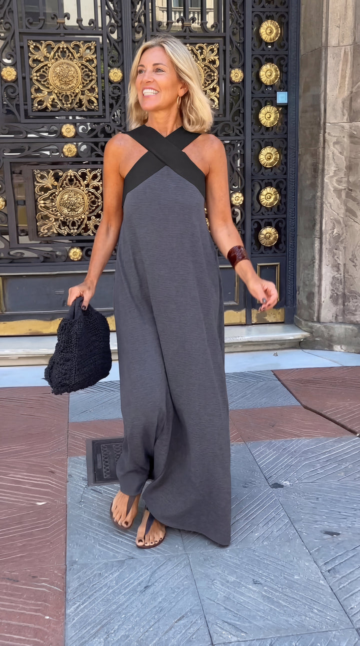 Delphine | Vestito con taglio incrociato + Sandali in omaggio