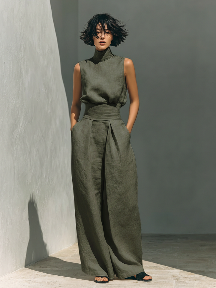 Maria™ | Conjunto minimalista de lino