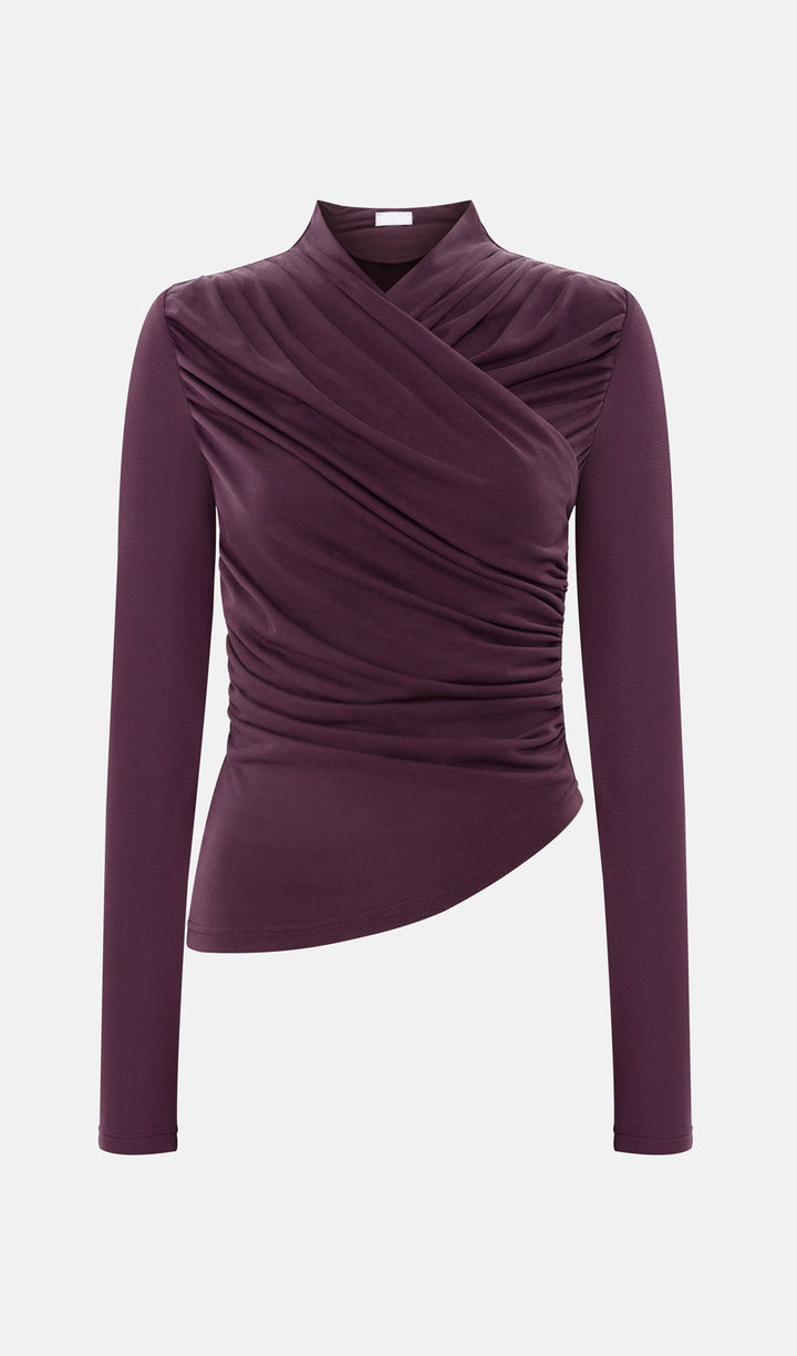BLUSA DE PUNTO CON PLIEGUES