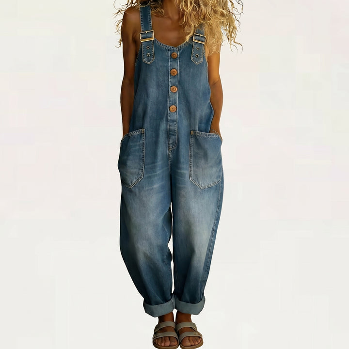 Rocio™ - Mono vaquero casual con hebilla ajustable.