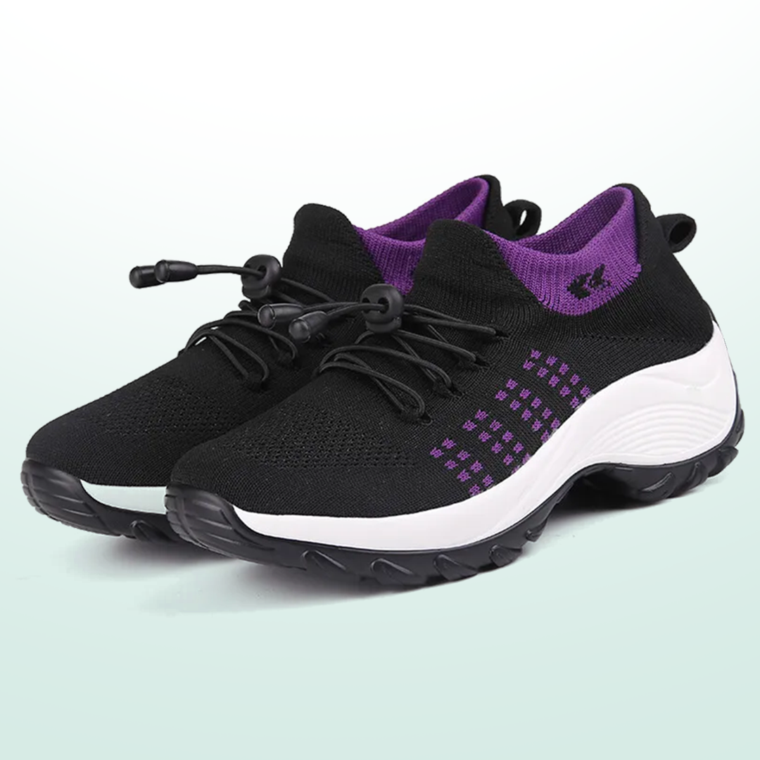 Scarpe ortopediche Ambulo in maglia - Viola e Nero