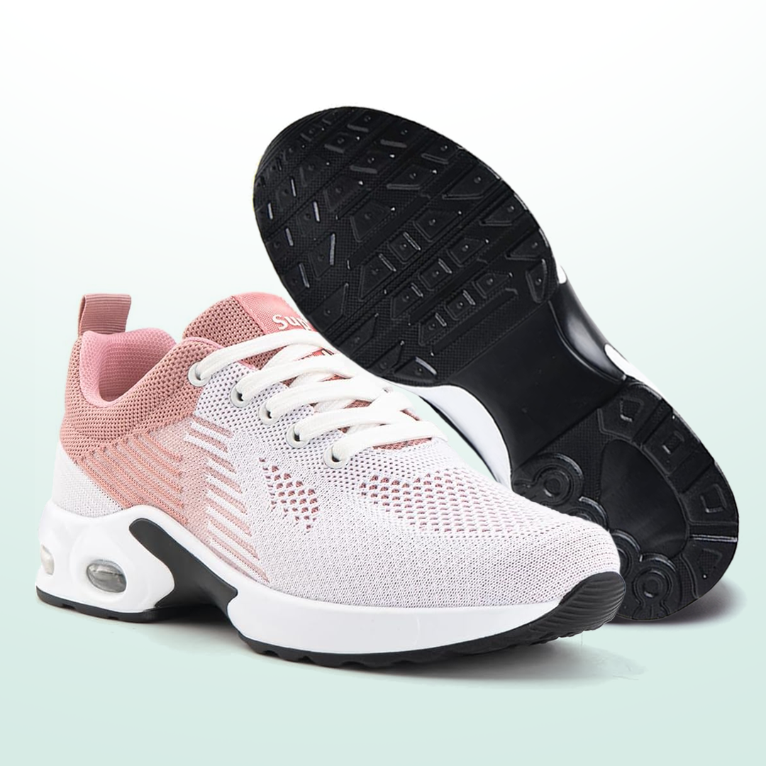WalkMora zapatos ortopédicos - blanco y rosa