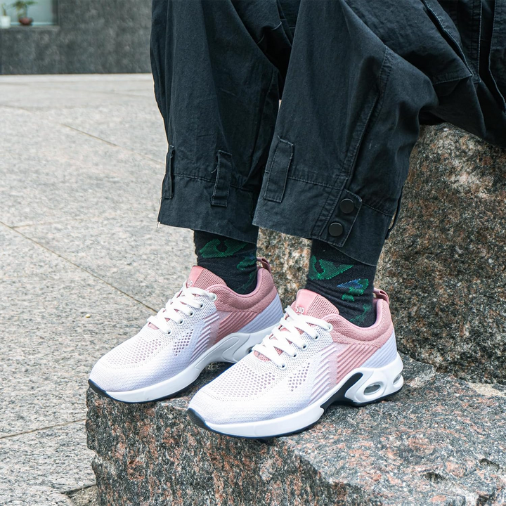 WalkMora zapatos ortopédicos - blanco y rosa