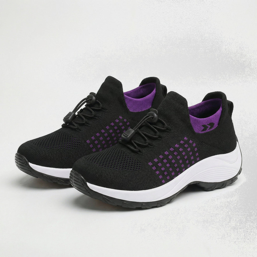 Scarpe ortopediche Ambulo in maglia - Viola e Nero