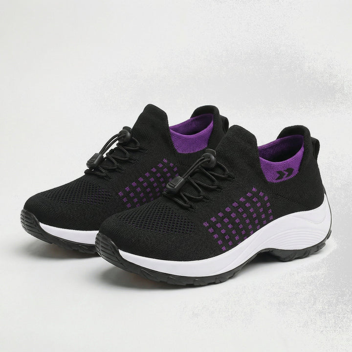 Scarpe ortopediche Ambulo in maglia - Viola e Nero