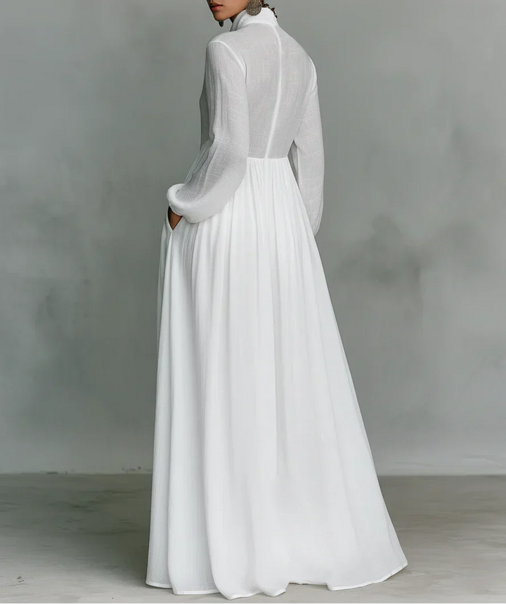 Vivaldi™ | Vestido maxi en mezcla de lino y algodón