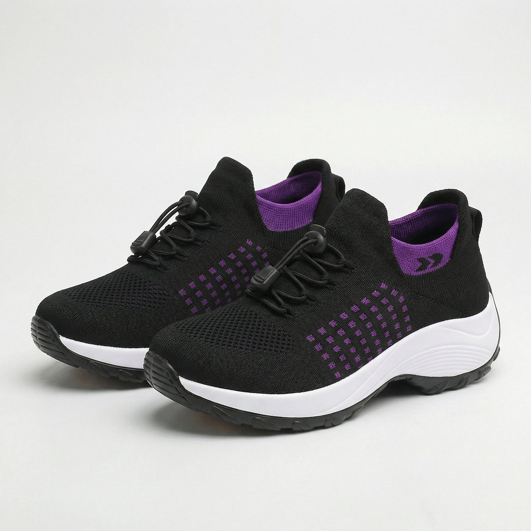 Scarpe ortopediche Ambulo in maglia - Viola e Nero