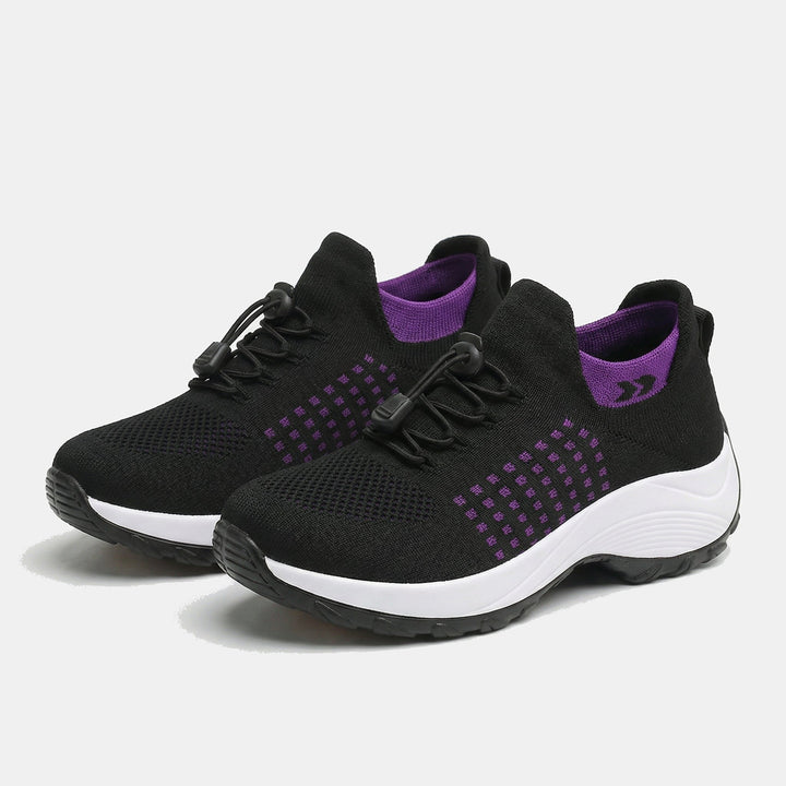 Scarpe ortopediche Ambulo in maglia - Viola e Nero