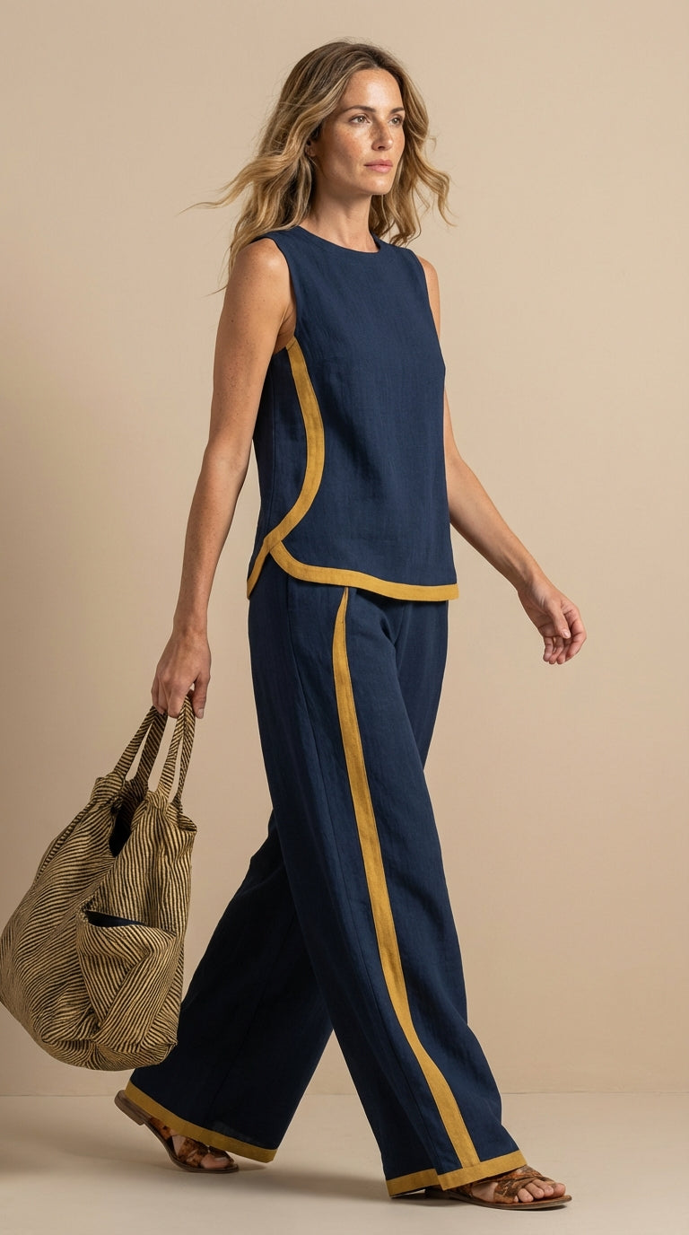 Paula™ - Completo in lino e cotone