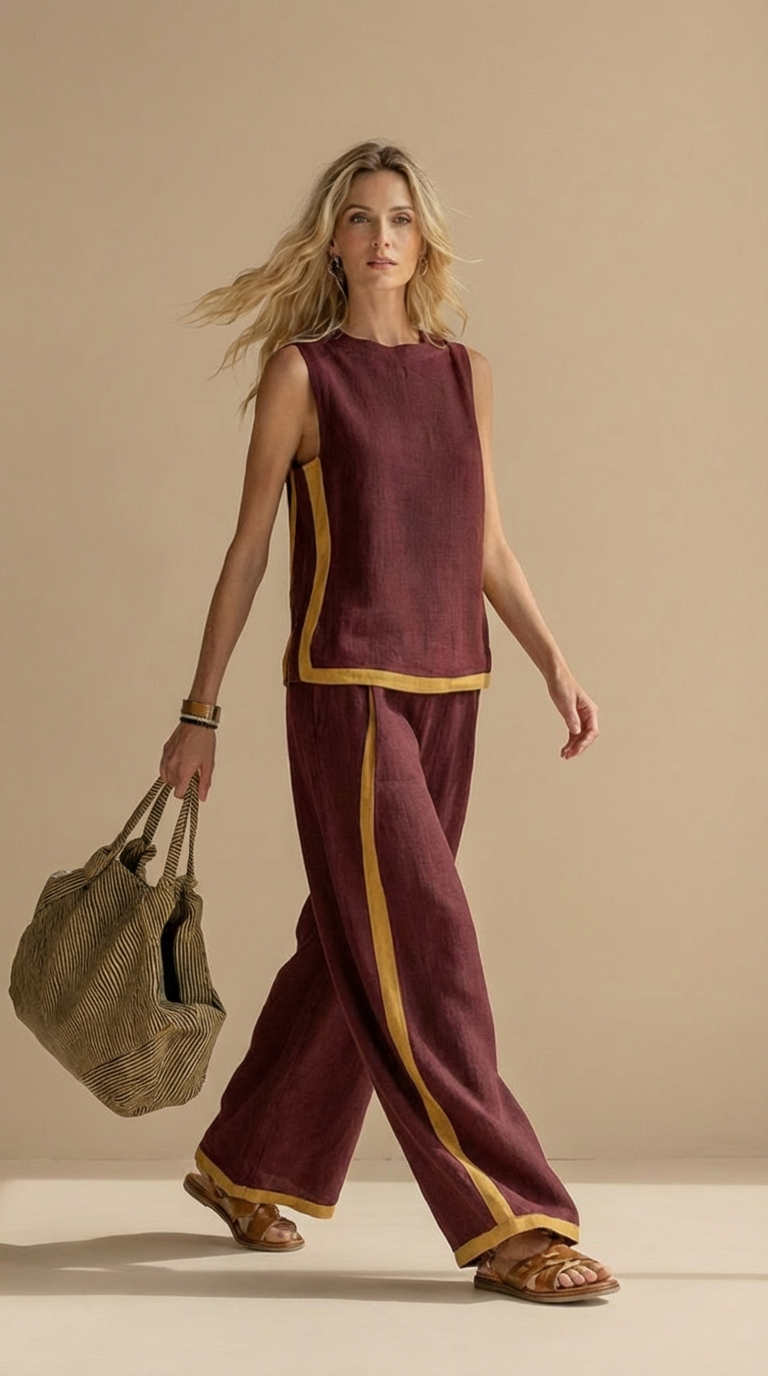 Paula™ - Completo in lino e cotone