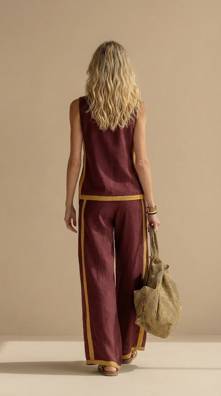 Paula™ - Completo in lino e cotone