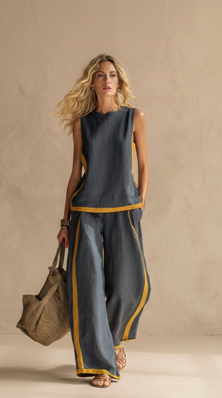 Paula™ - Completo in lino e cotone