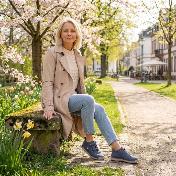 Mila – Zapatillas ortopédicas cómodas con cremallera