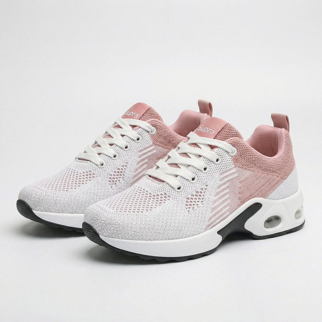 WalkMora zapatos ortopédicos - blanco y rosa