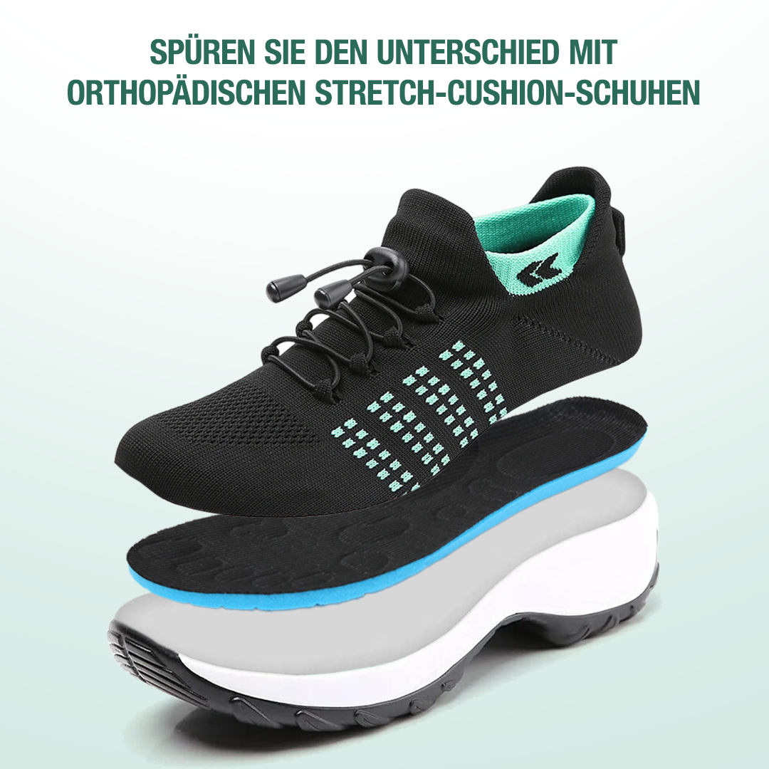 Ambulo zapatos ortopédicos de punto - verde y negro