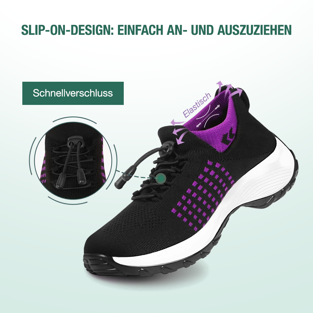 Scarpe ortopediche Ambulo in maglia - Viola e Nero