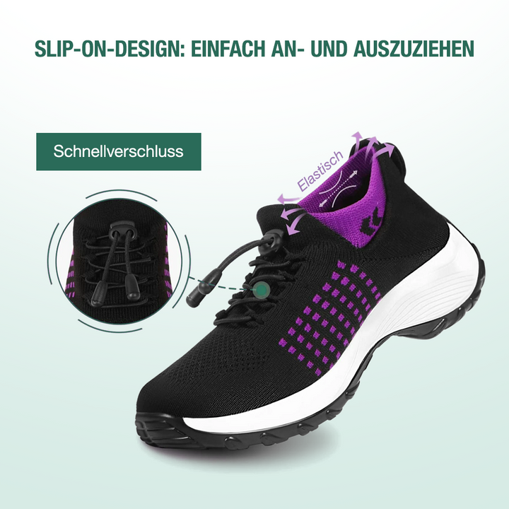 Scarpe ortopediche Ambulo in maglia - Viola e Nero
