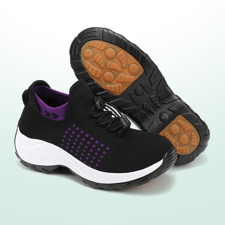 Scarpe ortopediche Ambulo in maglia - Viola e Nero