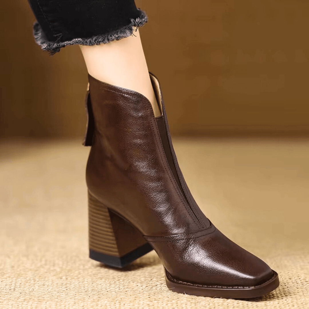 Elvira™ | Botines elegantes de tacón medio